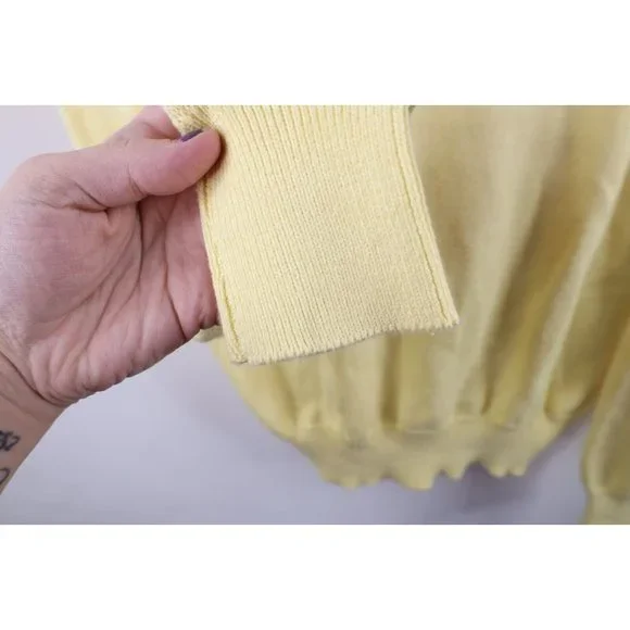 Vtg 60s 70s Brooks Brothers Mens 46 Sea Island Cotton Knit V-Neck Sweater USA